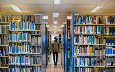 library with books
